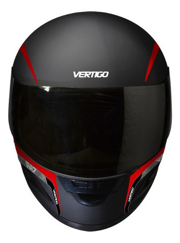 Casco para moto integral Vértigo HK7 Dominium rojo fluo mate talle M