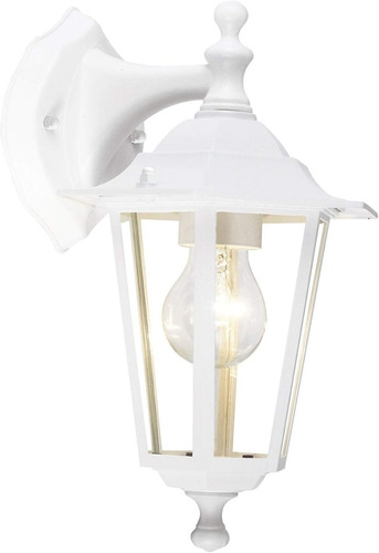 Lámpara Farol Blanco De Pared Para Exteriores