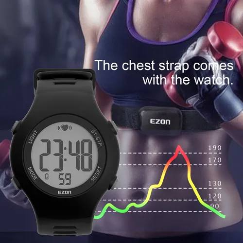 Ezon T037 Reloj De Pulsera Deportivo Digital Monitor De Frec