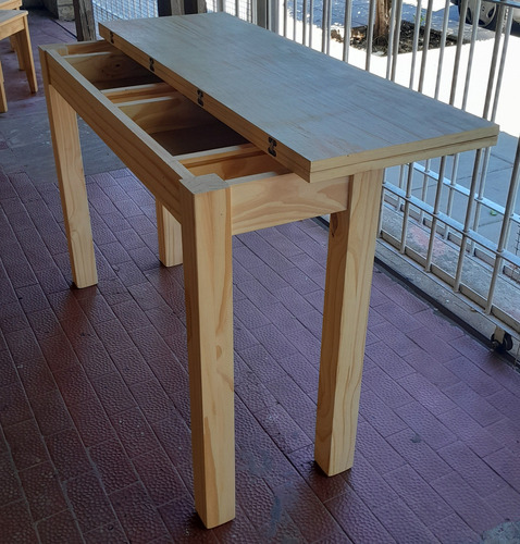 Mesa Libro, Extensible, Plegable 1.40x50 A 1.40x1.00 En Pino