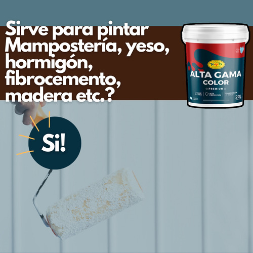 Pintura Premium Latex Alta Gama Color Marron Africano 10 Lt