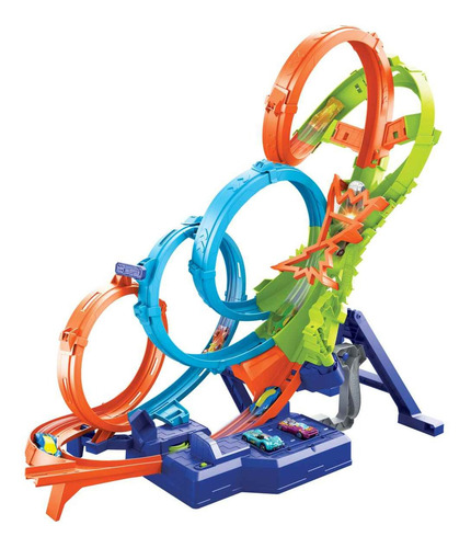 Hotwheels Pista Vueltas Choques Desafiantes Color Multicolor