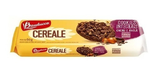 Imagem 1 de 1 de Cookies Cereale Cacau E Avelã Bauducco 60g