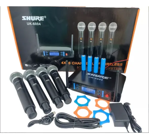comprar Shure Uk-6004 Set 4 Micrófonos Dinámicos Inalámbricos