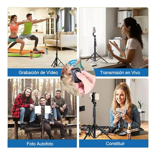 Yan Trípode Celular Selfie Stick Bluetooth Control Remoto