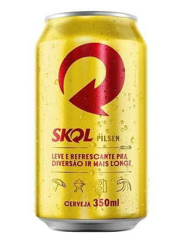 Cerveja Skol Lata 350ml Com 12 Unidades