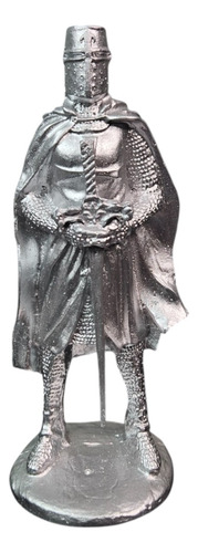 Estátua Medieval Cavaleiro Templário Para Coleção Decoração
