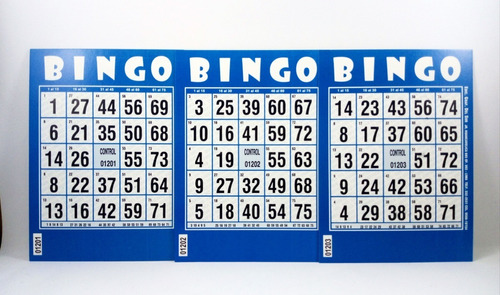 Imagen 1 de 2 de Tarjetas De Bingo Troqueladas X 100 Unidades 