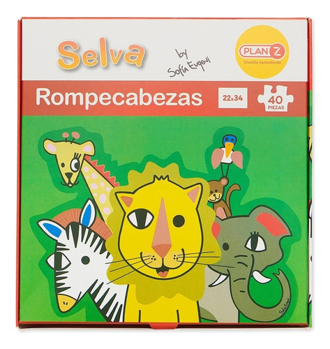 Puzzle Rompecabezas Selva 40 Piezas Didactico Infantil Niños