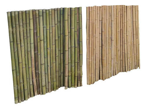 Cerco En Caña De Bambú Natural 1x1 Metros Caba