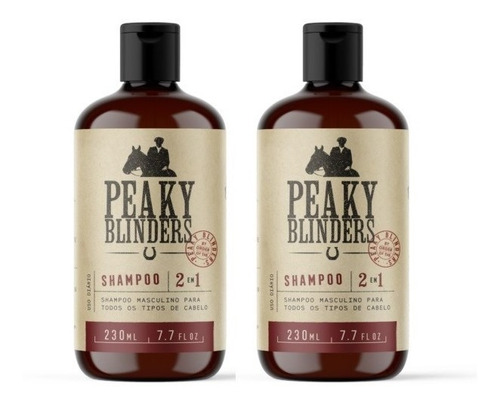 Kit 2 Shampoo Para Cabelo 2 Em 1 Peaky Blinders Don Alicdes