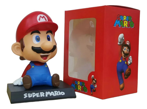 Figura Cabezón - Soporte Celular: Super Mario Bros