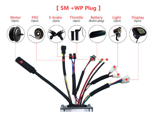 Kit De Controlador De Motor Sin Escobillas, Panel Lcd De 500