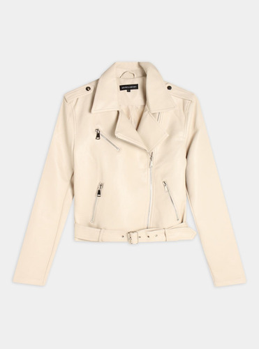 Chaqueta Mujer Pu Beige  Seven Poliuretano 28080748-80187