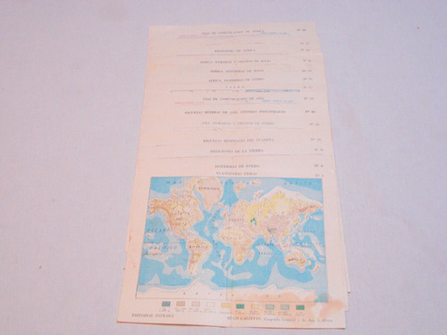 Antiguos Mapas Coleccion Estrada Años 60/70 (lote X14u.)