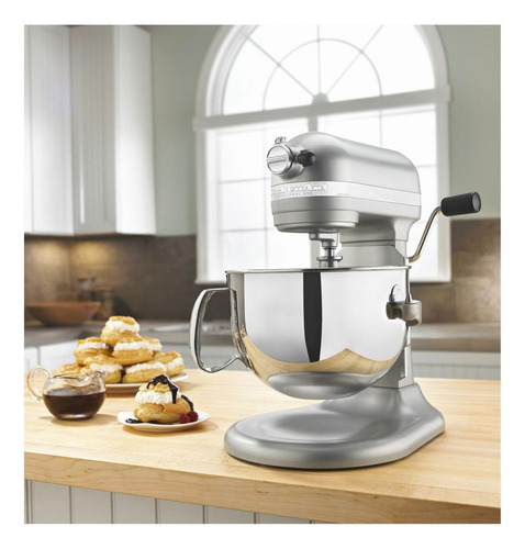 Batedeira com pedestal KitchenAid Professional 600 Series KP26M1X nickel pearl 60 Hz 127 V