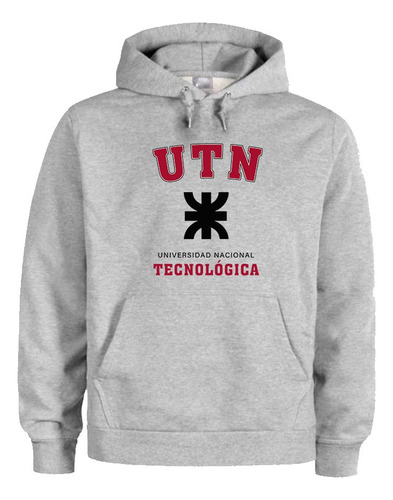 Buzo Canguro Unisex Universidad Tecnológica Nacional Utn 01