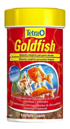 Ração Para Peixes Tetra Goldfish Flakes 100ml 20g Flocos