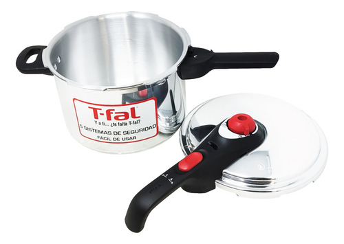 Olla De Presión Secure 6 Qt (5.7 L) Aluminio T-fal P2614632