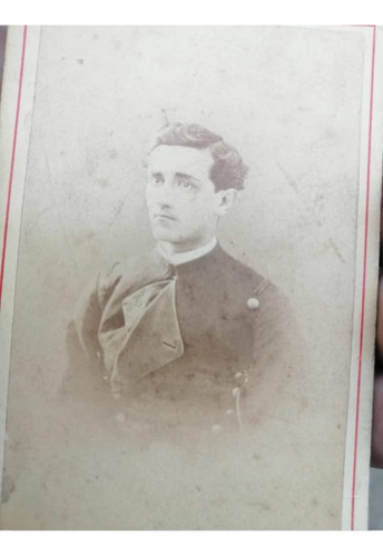 Antigua Foto De Oficial Ejército De Chile 