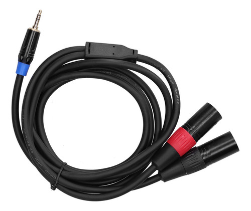Cw Convertidor De Cable Estéreo De 3,5 Mm A Conector Dual