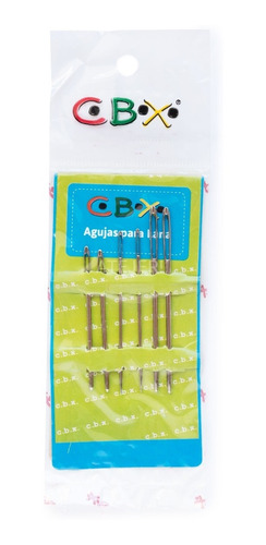 Agujas Para Lana Metal Surtidas 55, 60 Y 70 Cbx X 6 Unid