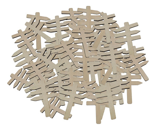 Pack De 50 Mini Letreros, Letreros De Madera, Conjunto E