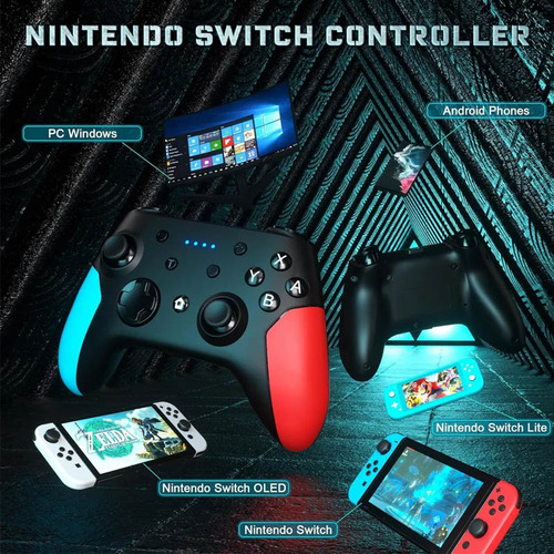 Switch Gamepad, Controlador Bluetooth Inalámbrico, Consola D