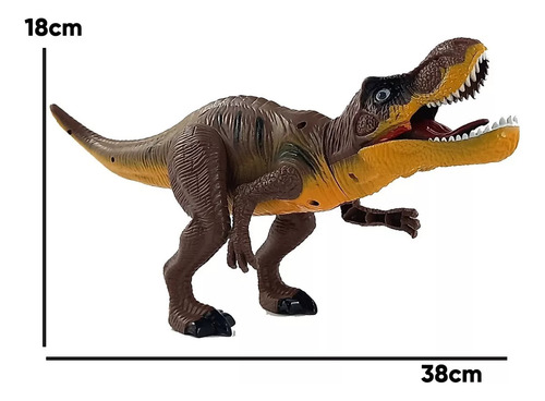 Dinosaurio T-rex Movimiento Luz Y Sonido Rugido