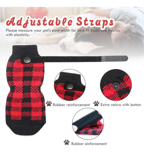 Hylyun Calcetines Antideslizantes Para Perros, 3 Pares, Calc