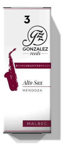 Cañas Gonzalez Modelo Malbec Para Saxo Alto Caja De 5u