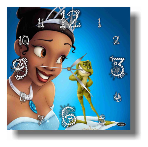 Princess And The Frog Pelicula Dibujo Animado Reloj Pared U