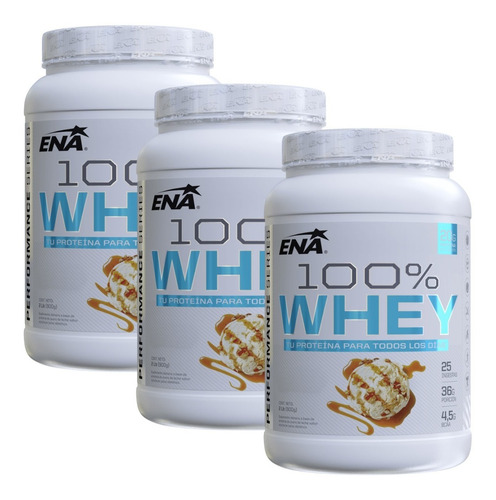 3 Proteínas 100% Whey 2 Lbs (907 Grs) Whey Protein Ena Sport