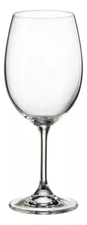 Juego 4 Copas Vino Tinto Blanco De Vidrio Cristal 450 Color Transparente