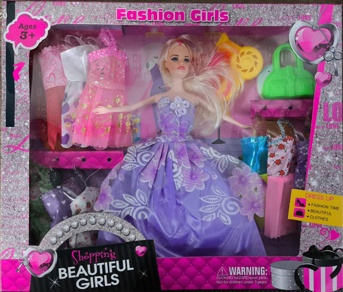 Muñeca Tipo Barbie Con Accesorios