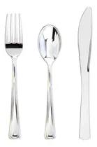 Comprar Tenedor Cuchillo Cucharilla Plásticos Desechables 120 Pz