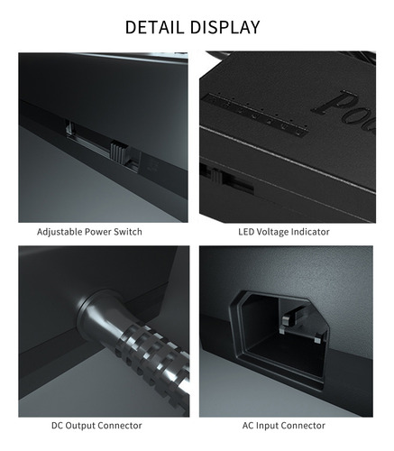 Adaptador De Corriente Universal Para Portátil De 96 W, 8 Pi