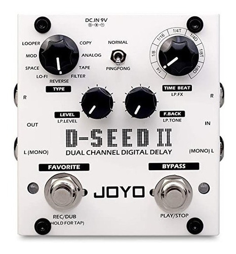 Imagen 2 de 2 de Pedal Joyo D-seed 2 Delay - Envío Gratis! - Stock En Chile