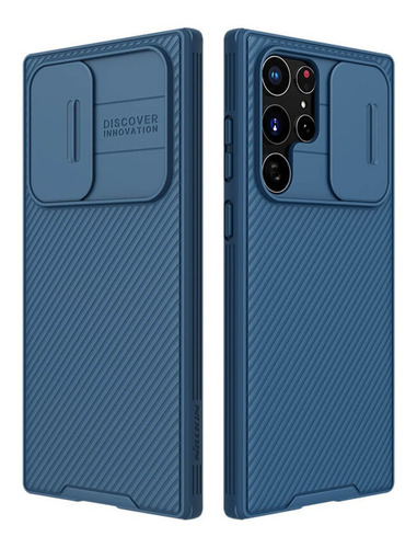 Case Nillkin Camshield Pro  Para Galaxy S22 Ultra 2022 Azul