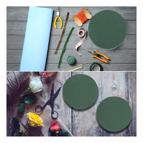 Suporte Para Blocos De Tijolos Redondos 16,5 Cm X 4 Cm Verde