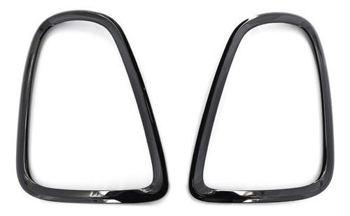 2x Negro Brillante Luz Trasera Cubierta Mini Cooper R56 R57