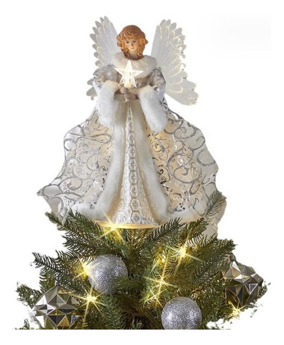 2 Decoración Para Árbol De Navidad Con Forma De Ángel