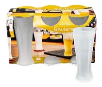 Comprar Vasos Cerveza Vidrio Esmerilado Wheaton Baviera 300 Ml X 6