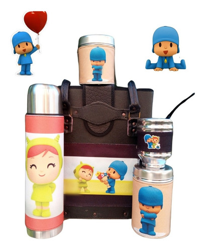 Set Matero Kit De Mate Completo Infantil Pocoyo 