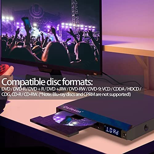 Reproductor De Dvd Compacto Para Tv Todos Los Discos Dv...
