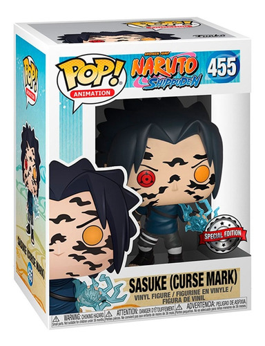 Funko Pop Naruto - Sasuke Curse Mark 455 Special Dañado