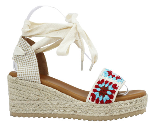 Sandalia Con Suela De Yute Efe Modelo 143001 Color Azul Text