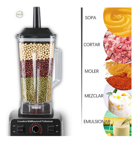 Licuadora Industrial Lagom Professional Blender 2 L Negra