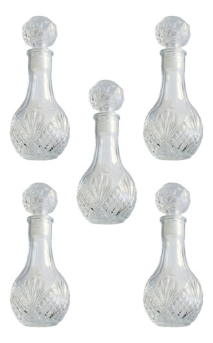 Set 24 Frasco Vidrio Cristal 110ml Envase Recuerdos Dulceros