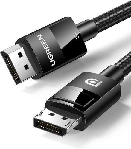 Cable DisplayPort Ugreen Gamer de 8 K, 60 Hz, 4 K, nailon, Dp 1.4, 2 m